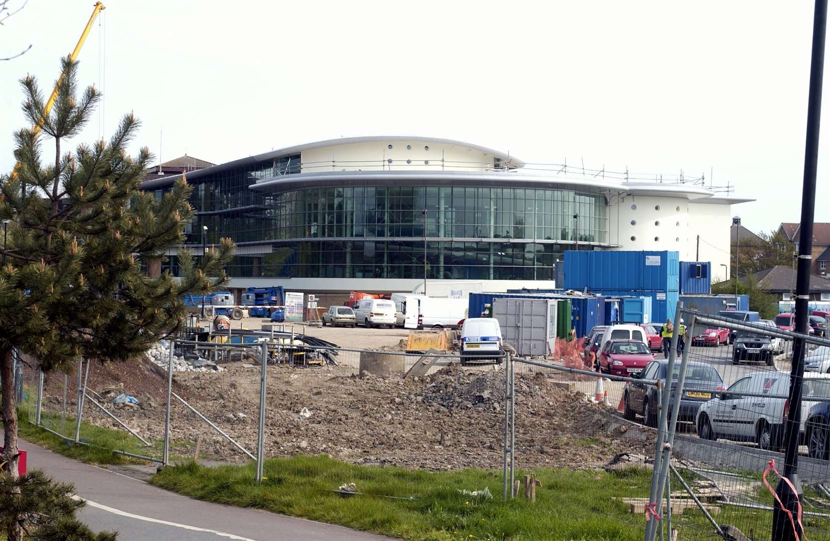 Work on the Stour Centre site in 2007