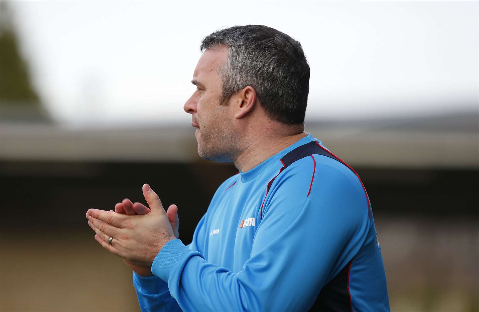 Dartford joint-manager Adam Flanagan Picture: Andy Jones