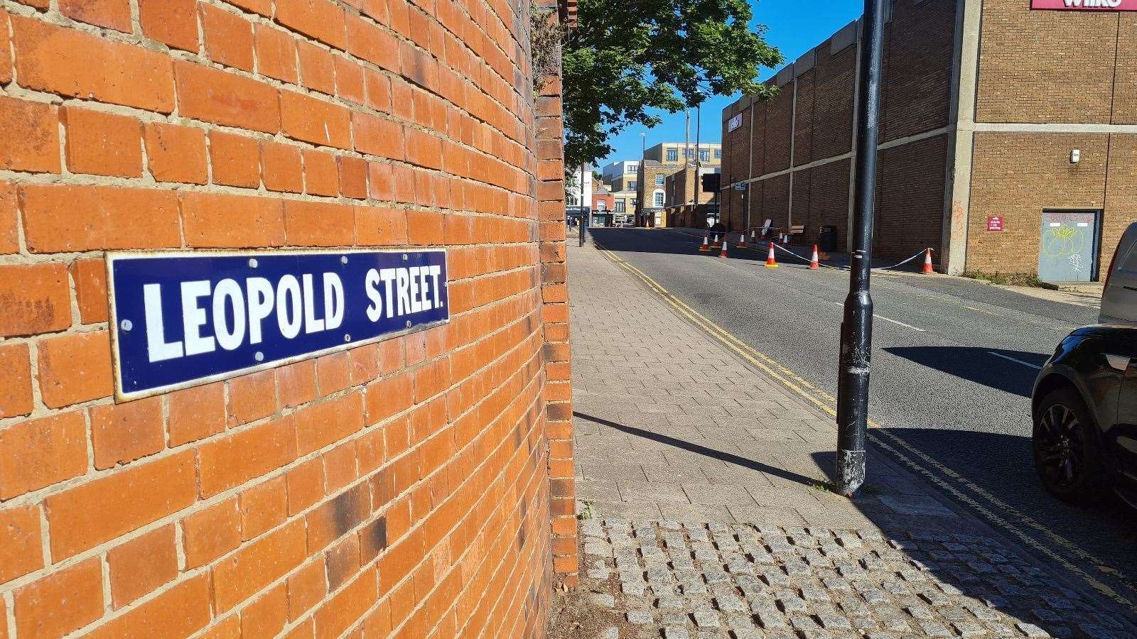 An area of Leopold Street in Ramsgate has been taped off this morning following the tragedy. Picture: KentOnline