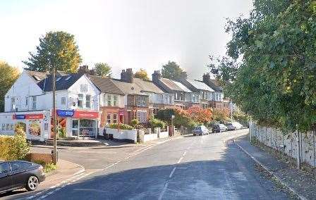 A man was arrested near Magpie Hall Road in Chatham where a shop reported being robbed. Picture: Google Street View