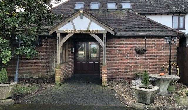 This is the main door, which leads into a small entrance hall, before you are released into the huge open-plan pub with a large U-shaped bar