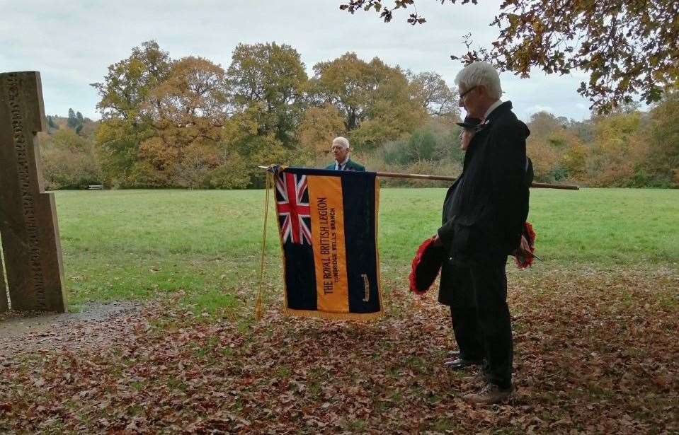 Friends of Dunorlan Park Armistice ceremony Tunbridge Wells