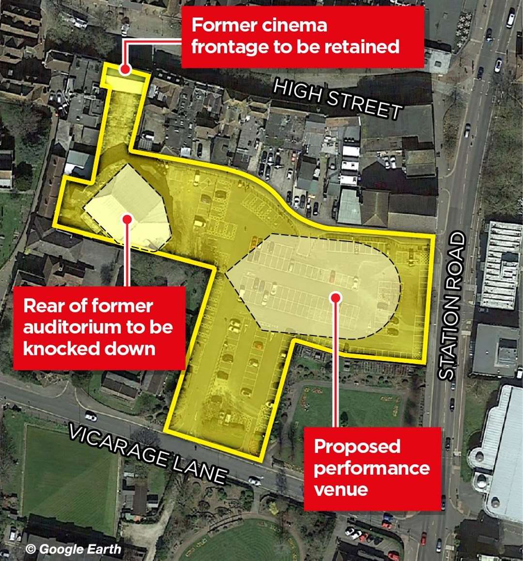 How the 'Ashford LIVE' development was set to be laid out