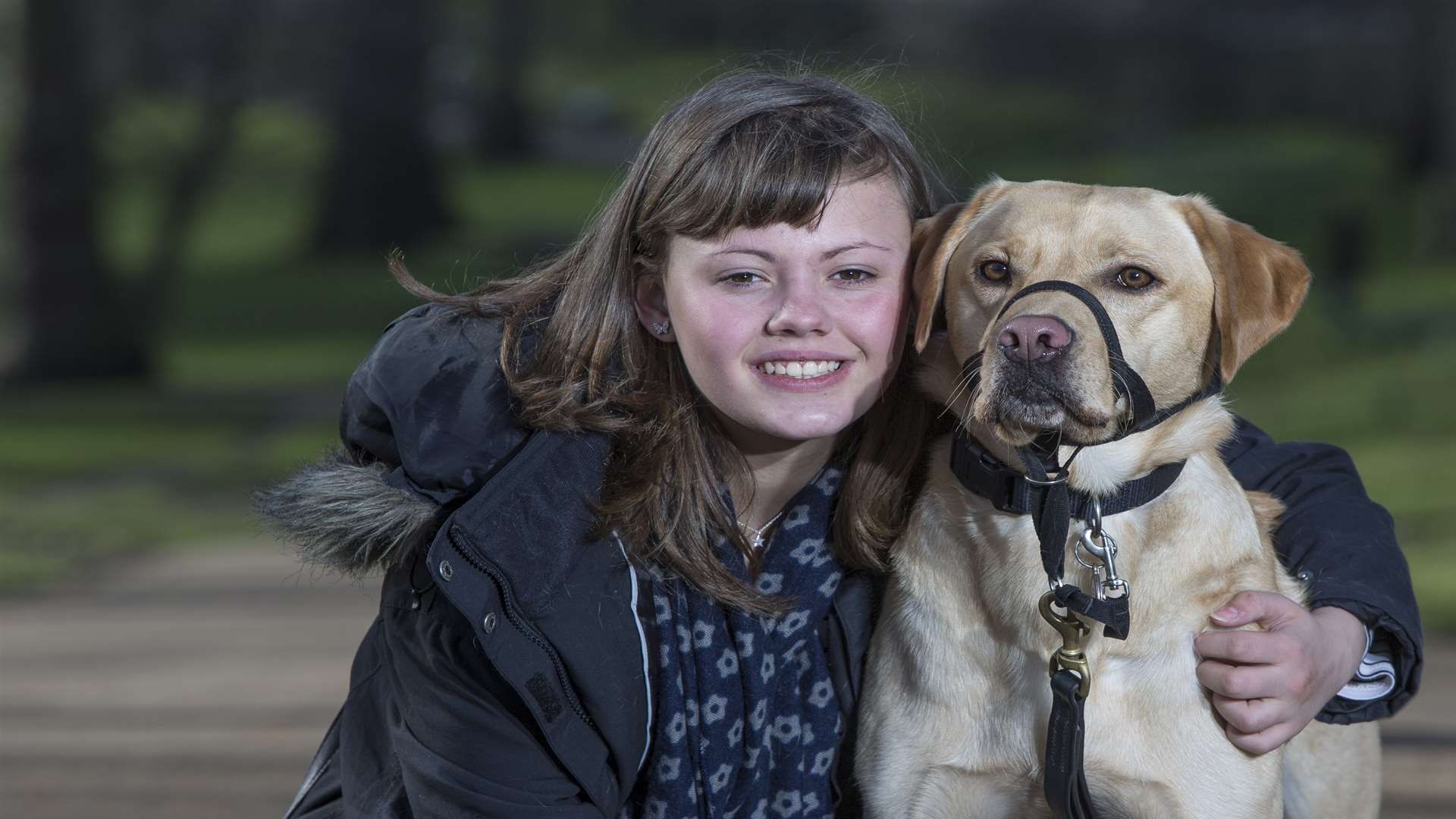 Sophie-Alice Pearman with Scooby