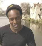 HENRY OLONGA: rebel with a cause pictured beside the river Medway in Maidstone. Picture: JOHN WARDLEY