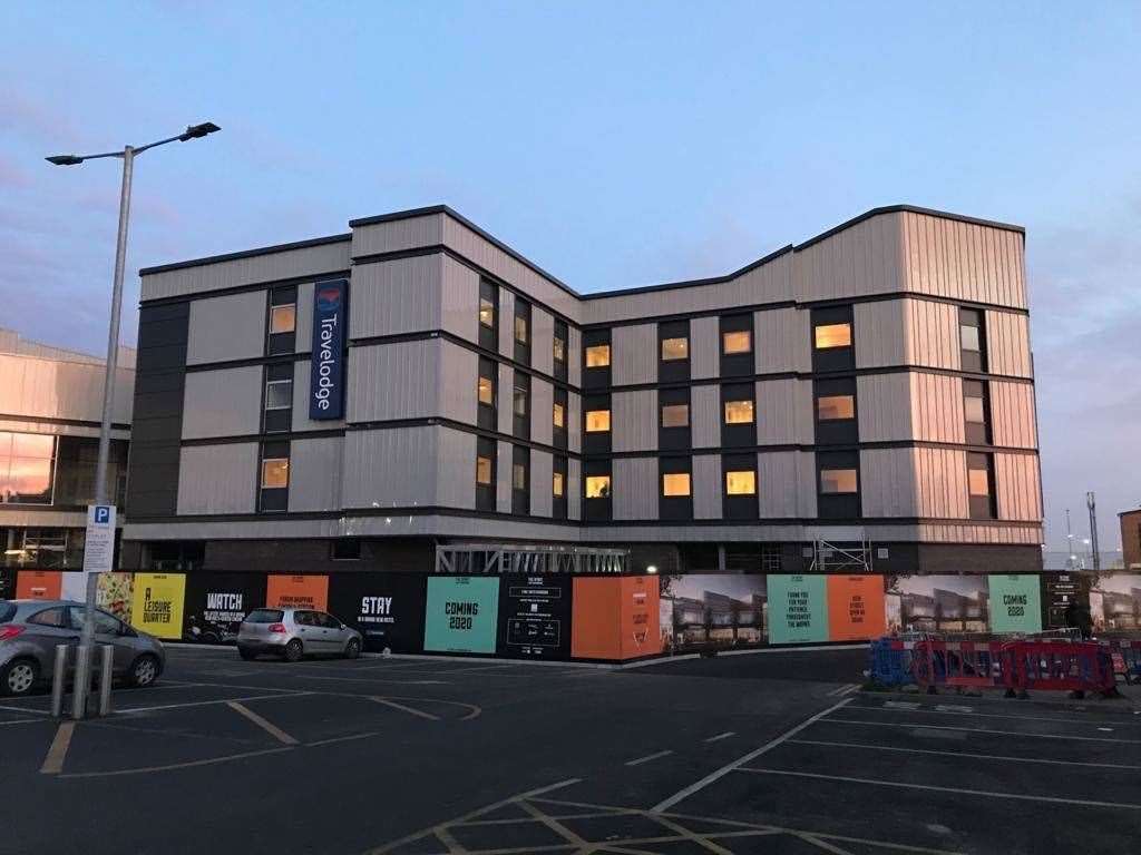 The new Travelodge in Sittingbourne is set to open at the end of February