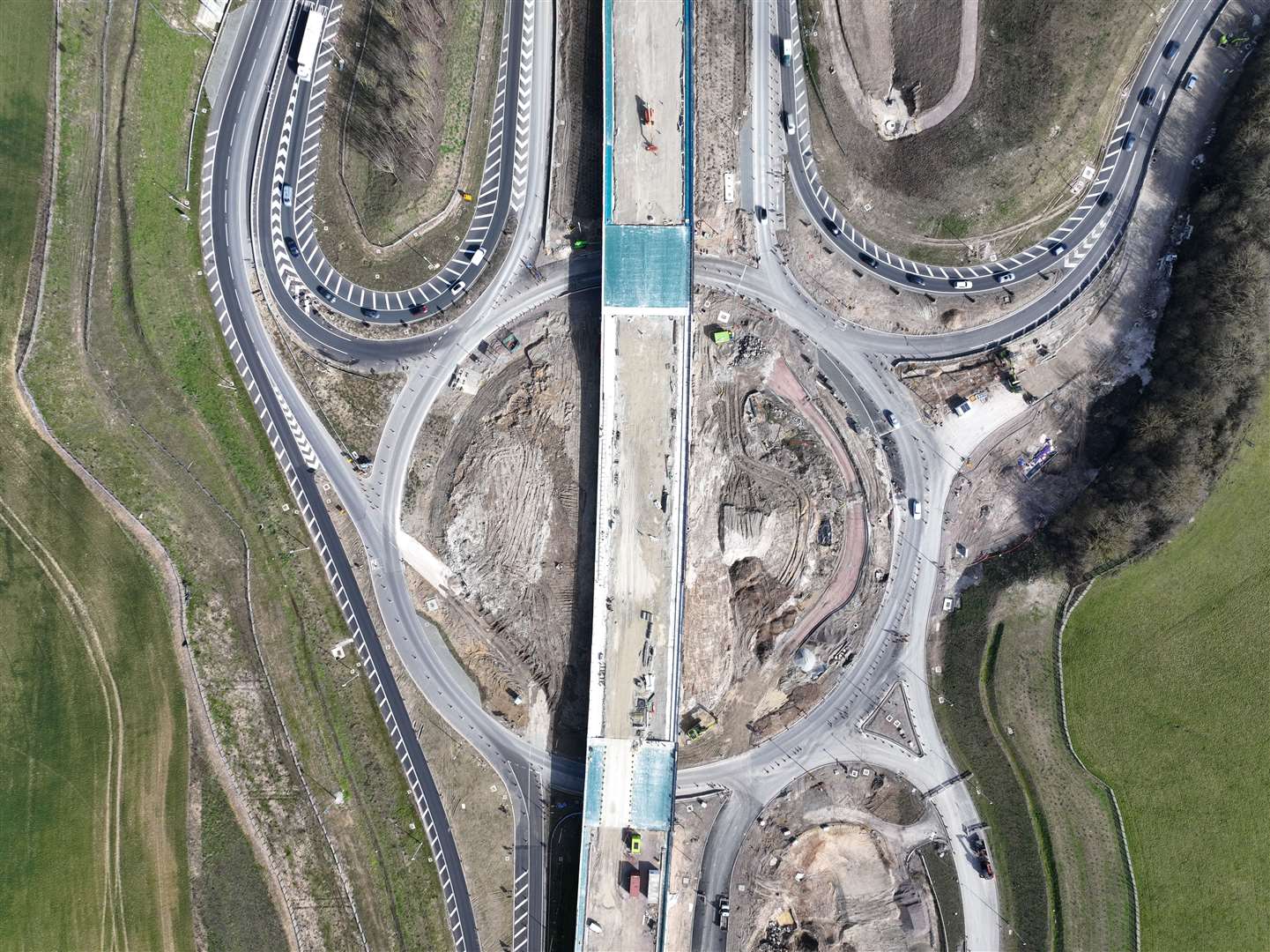 Progress is being made on the Stockbury flyover M2 junction 5 project. Picture: Phil Drew