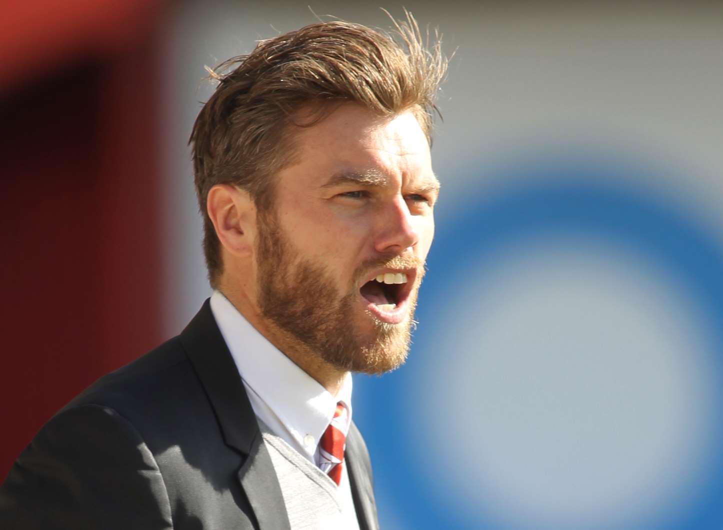 Ebbsfleet United manager Daryl McMahon Picture: John Westhrop