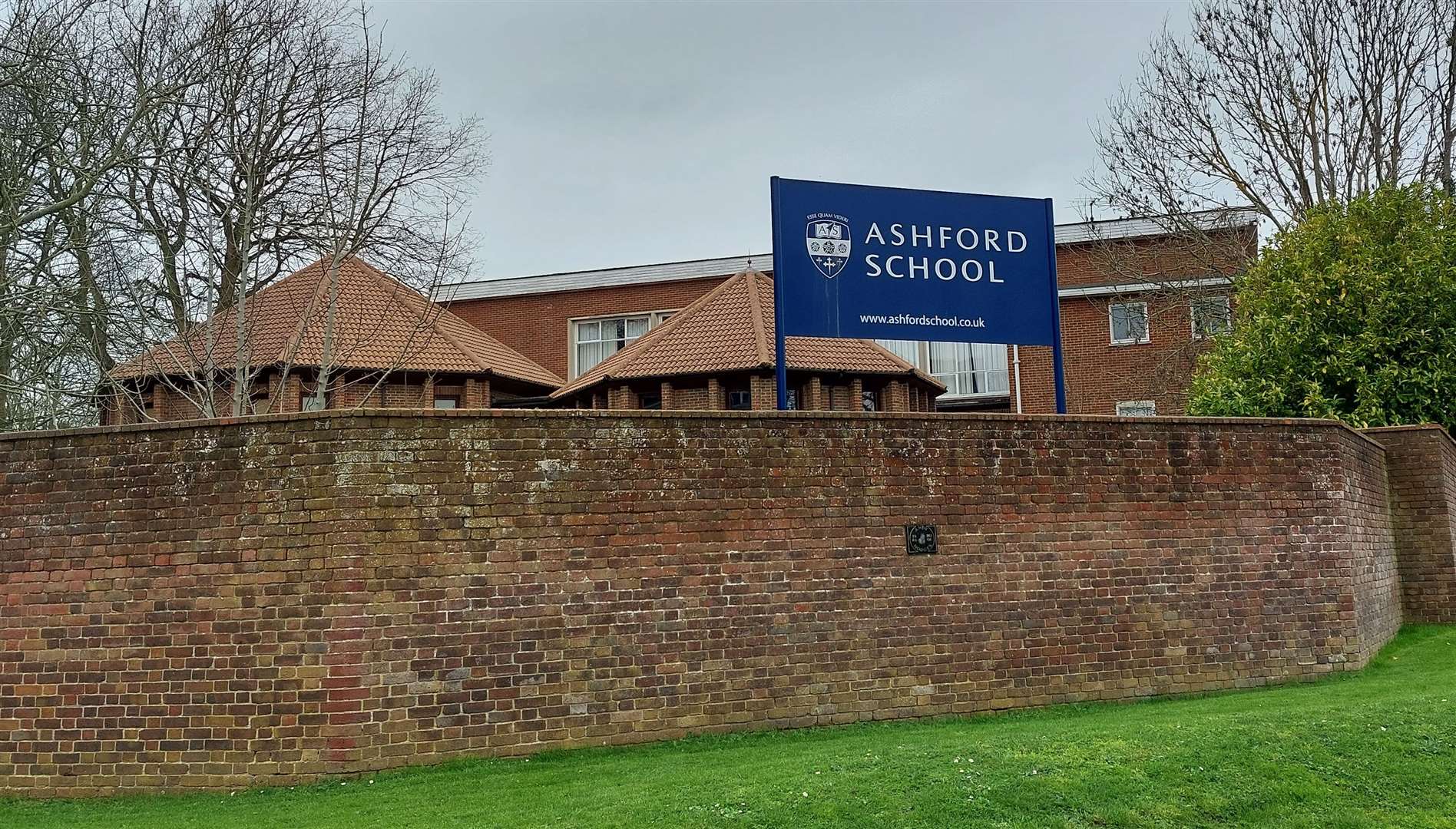 How part of the Ashford School site looks from the junction of Mace Lane and East Hill