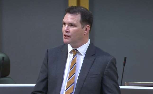 Lee Waters MS in the Senedd (Senedd TV/PA)