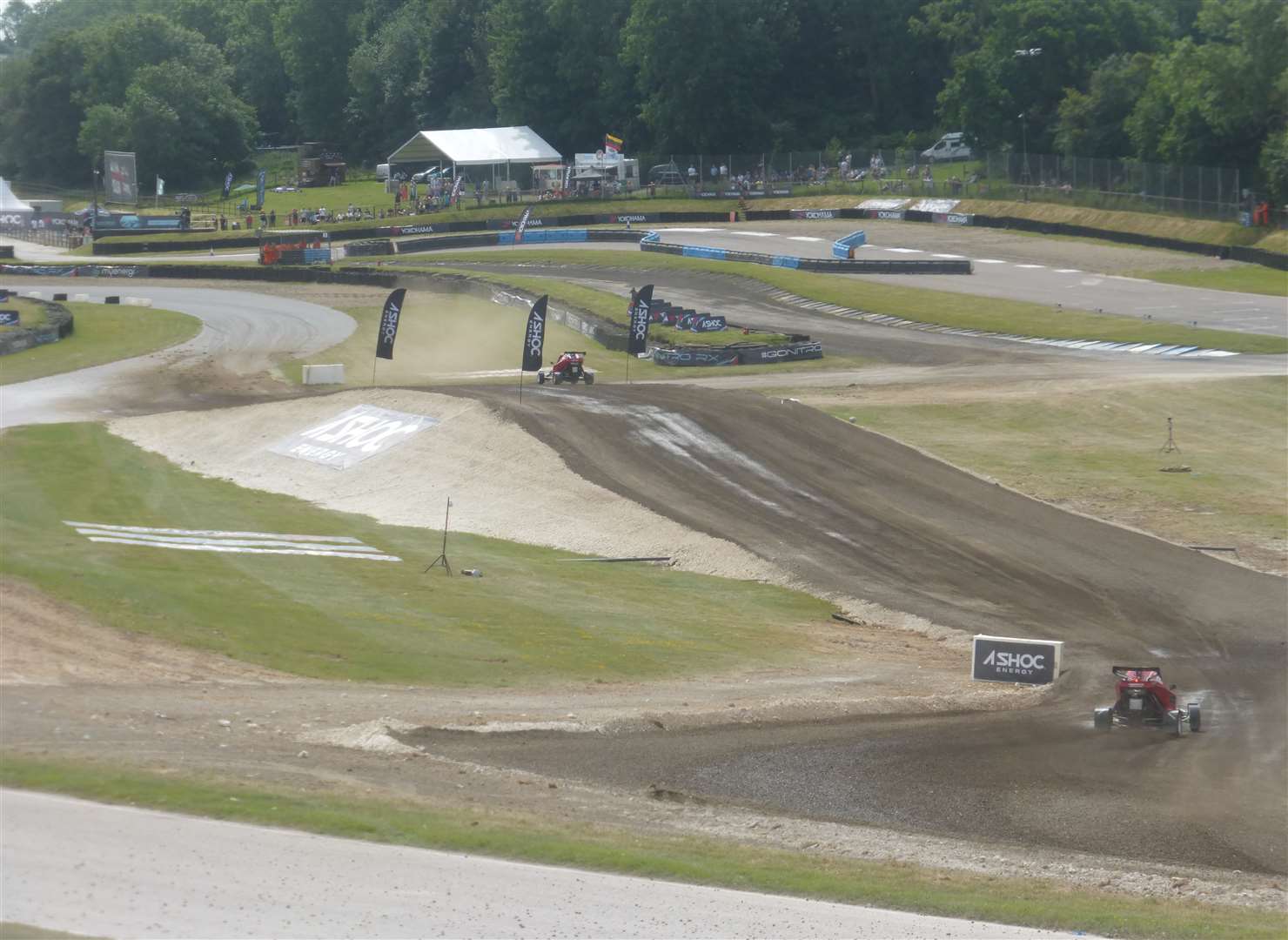 The new infield section. Picture: Joe Wright